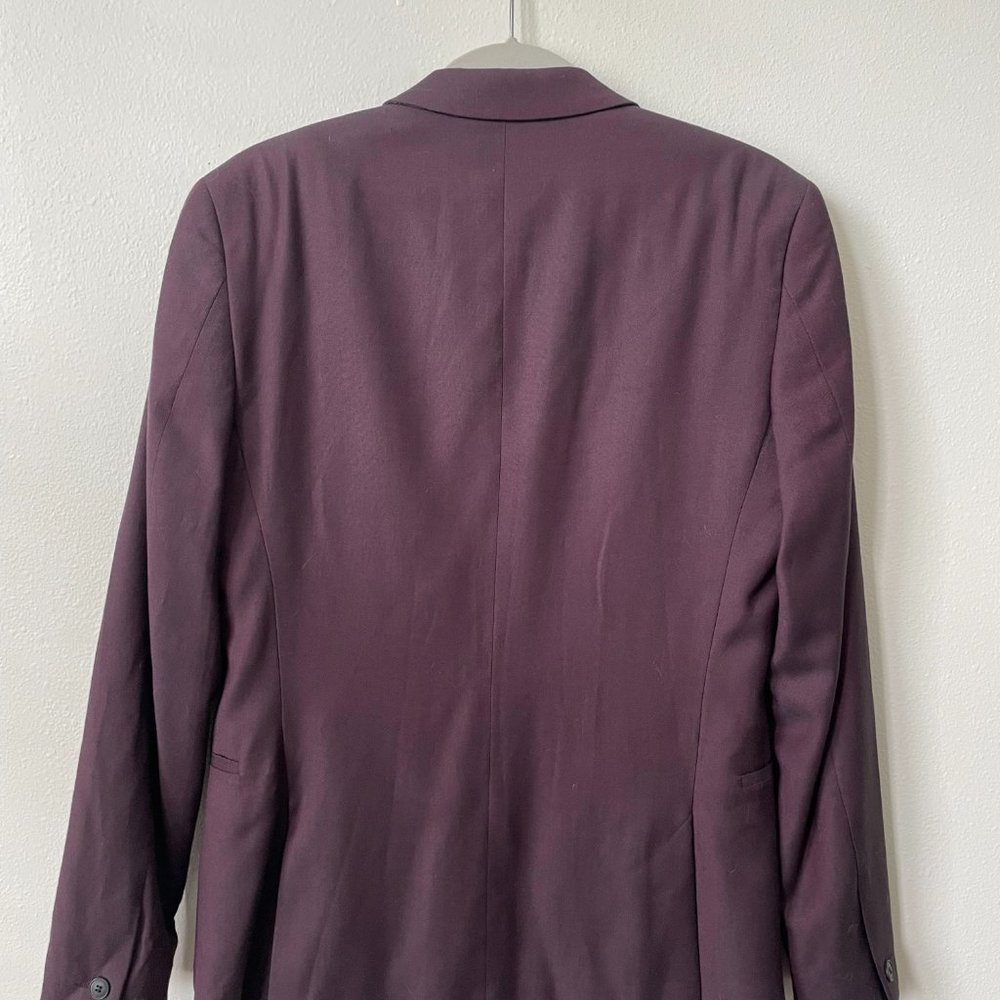 Burgundy Topman Suit Jacket size 36R - Picture 5 of 5